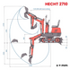 Міні-екскаватор HECHT 2710